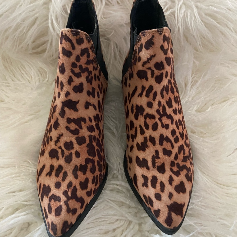 Bella Vita Animal Print Ankle Booties